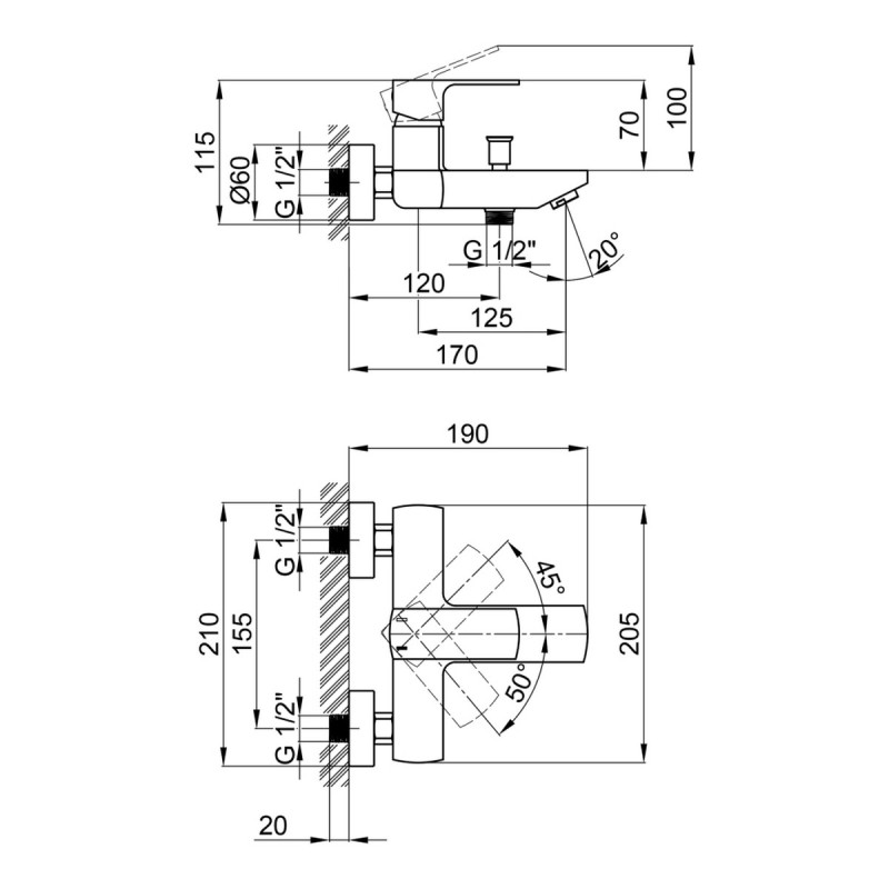 Набір 2 в 1 Qtap Lipno QTLIPNO1023H101CB Black Matt + Qtap Lipno QTNH3023101DCB Black Matt