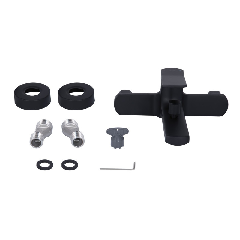 Набор 2 в 1 Qtap Slavonice 1042103B + Qtap Slavonice QTSLA259BLM45918 Black Matt