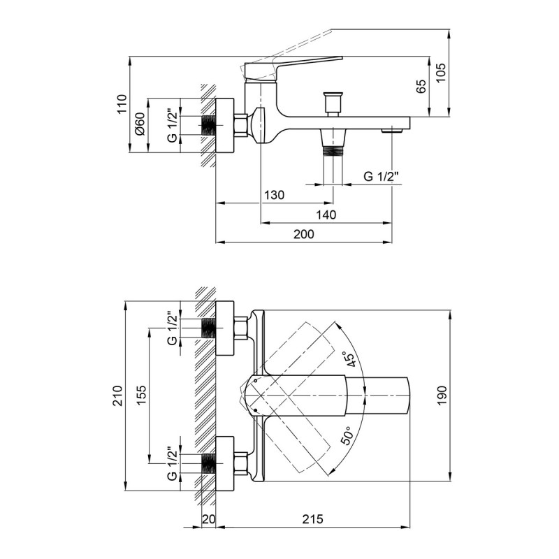 Набор 2 в 1 Qtap Slavonice QTSLV10H42103C Chrome + Qtap Slavonice QTSLV3042103DC Chrome