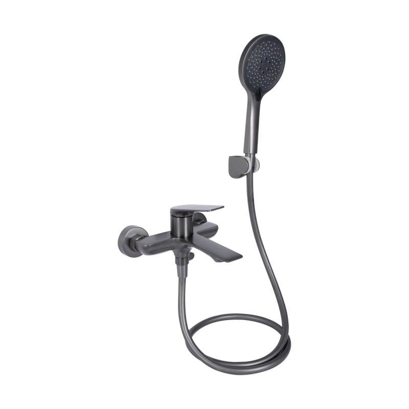 Набор 2 в 1 Qtap Vlasta New QTVLA270GMB45641 Gunmetal Black PVD + Qtap Vlasta New QTVLA259GMB45643 Gunmetal Black PVD