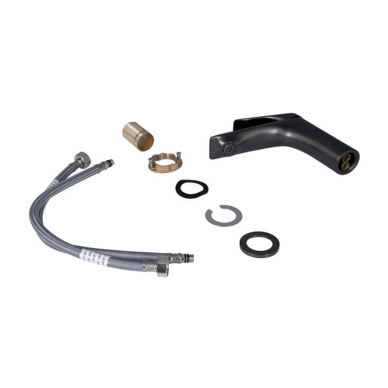 Набір 2 в 1 Qtap Vlasta New QTVLA270GMB45641 Gunmetal Black PVD + Qtap Vlasta New QTVLA260GMB45645 Gunmetal Black PVD