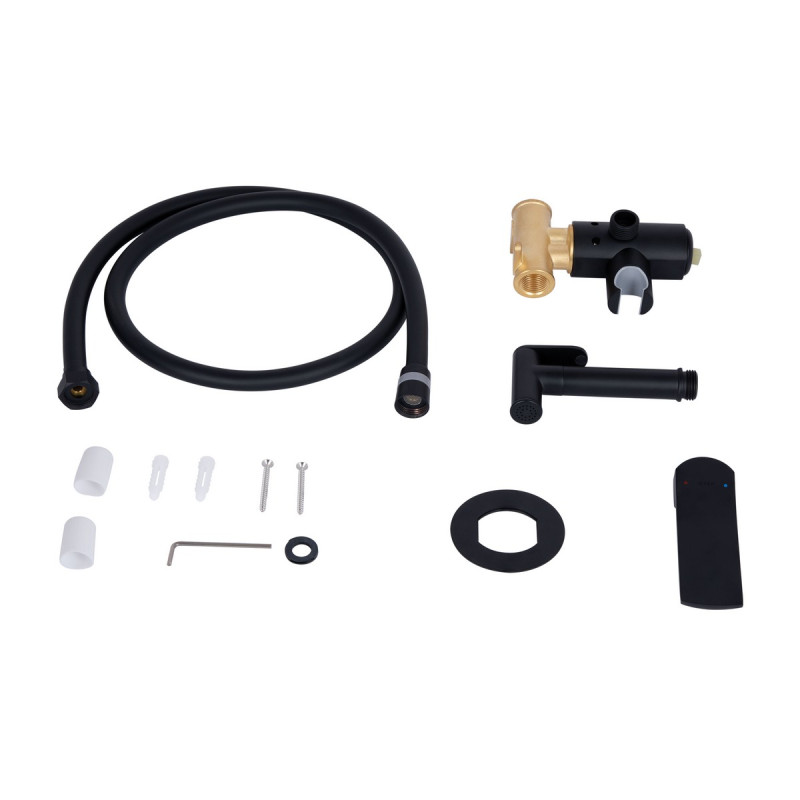 Набір 3 в 1 Qtap Slavonice QTSLA1042103B Black Matt + Qtap Slavonice QTSLA266BLM45908 Black Matt + Qtap Slavonice QTSLA262BLM45917 Black Matt