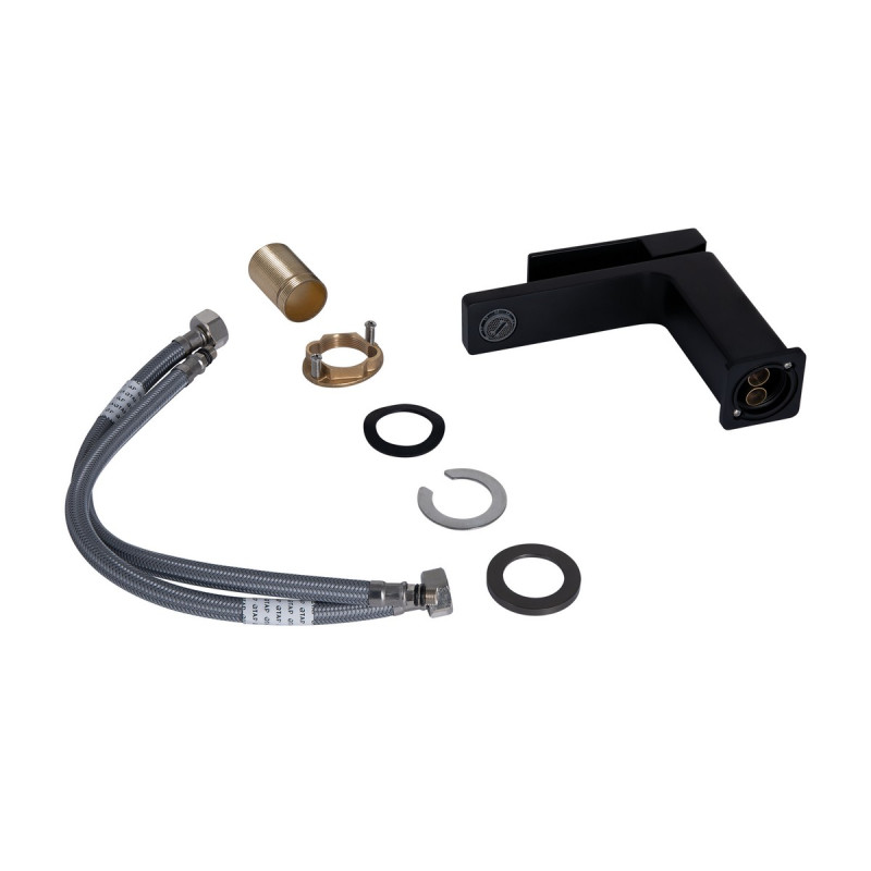 Набір 2 в 1 Qtap Gemini QTGEM270BLM45674 Black Matt + Qtap Gemini 51103KNG