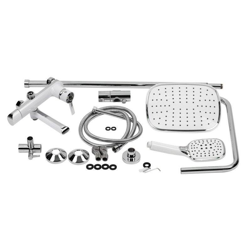 Набір 2 в 1 Qtap Grand QTGRA272CRW45671 Chrome/White + Qtap Grand QTGRAWCR1004 Chrome/White