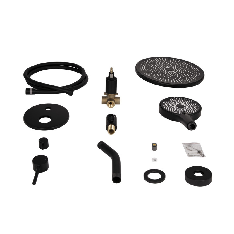 Набір 2 в 1 Qtap Scorpio QTSCOR1050105B Black Matt + Qtap Scorpio QTSCO113BLM45897 Black Matt