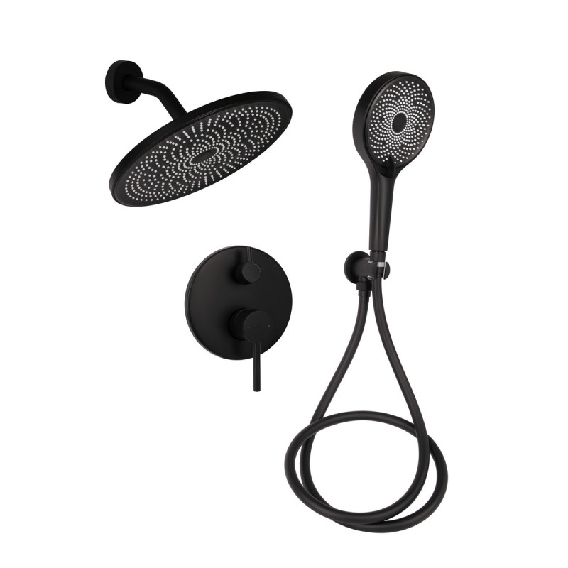 Набор 2 в 1 Qtap Scorpio QTSCOR1050105B Black Matt + Qtap Scorpio QTSCO113BLM45897 Black Matt
