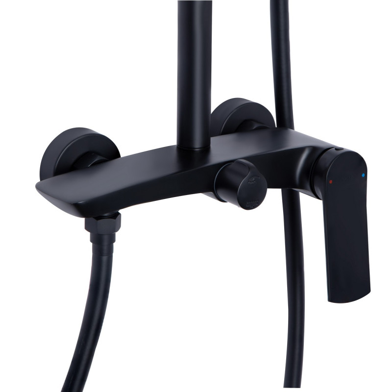 Набор 2 в 1 Qtap Slavonice QTSLA1042103B Black Matt + Qtap Slavonice QTSLA110BLM45914 Black Matt