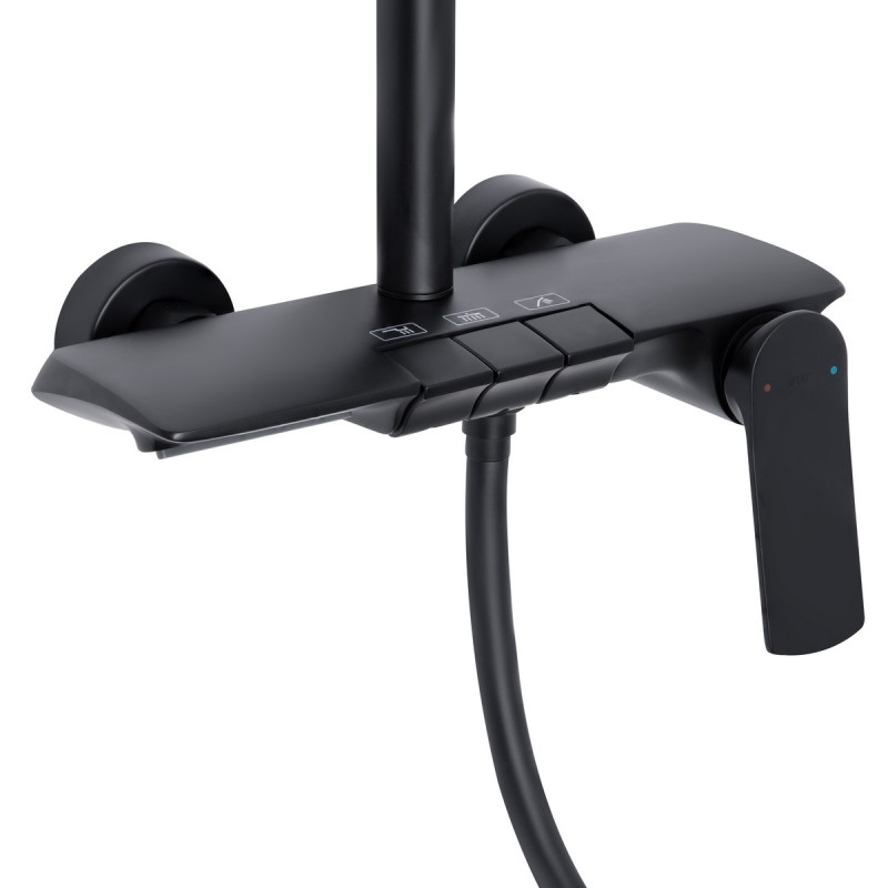 Набір 3 в 1 Qtap Slavonice QTSLA1042103B Black Matt + Qtap Slavonice QTSLA111BLM45906 Black Matt + Qtap Slavonice QTSLA262BLM45917 Black Matt