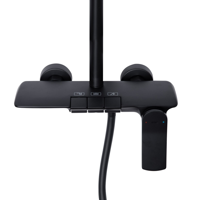 Набор 2 в 1 Qtap Slavonice QTSLA1042103B Black Matt + Qtap Slavonice QTSLA111BLM45906 Black Matt