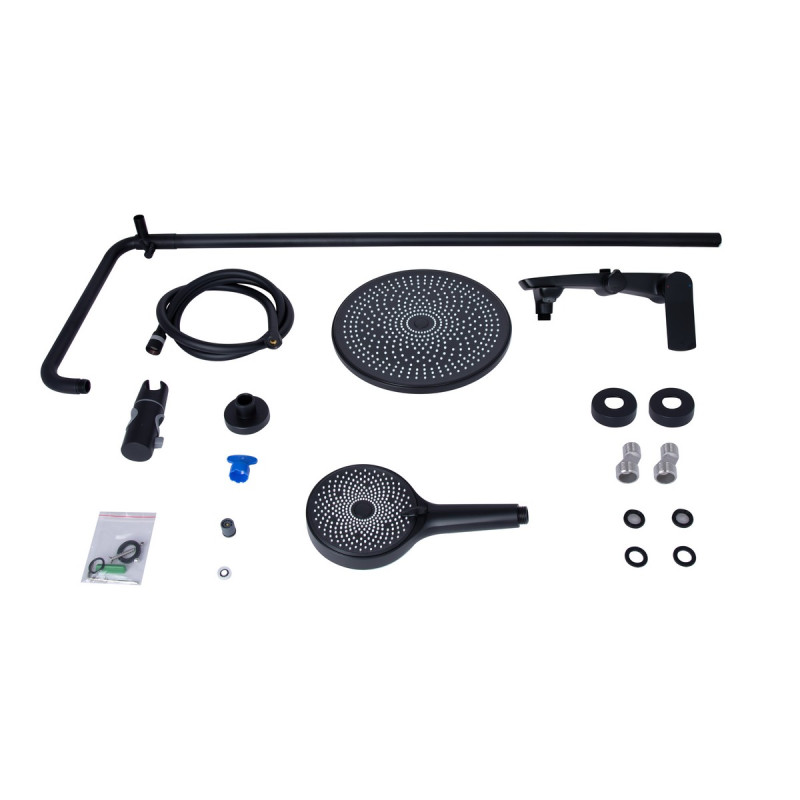 Набор 2 в 1 Qtap Slavonice QTSLA1042103B Black Matt + Qtap Slavonice QTSLA111BLM45911 Black Matt