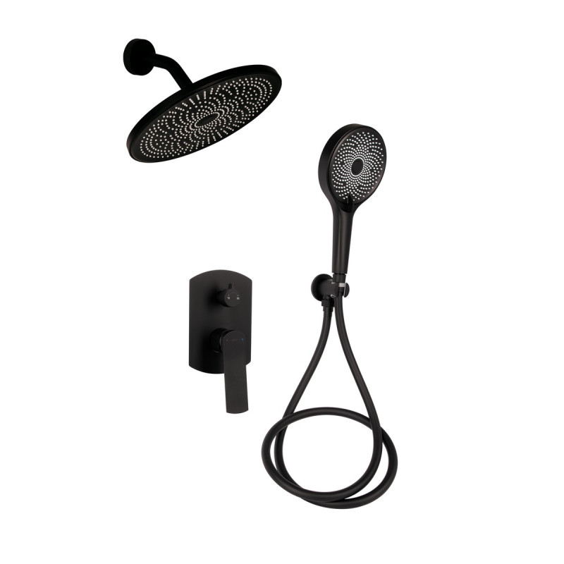 Набор 3 в 1 Qtap Slavonice QTSLA1042103B Black Matt + Qtap Slavonice QTSLA113BLM45900 Black Matt + Qtap Slavonice QTSLA262BLM45917 Black Matt