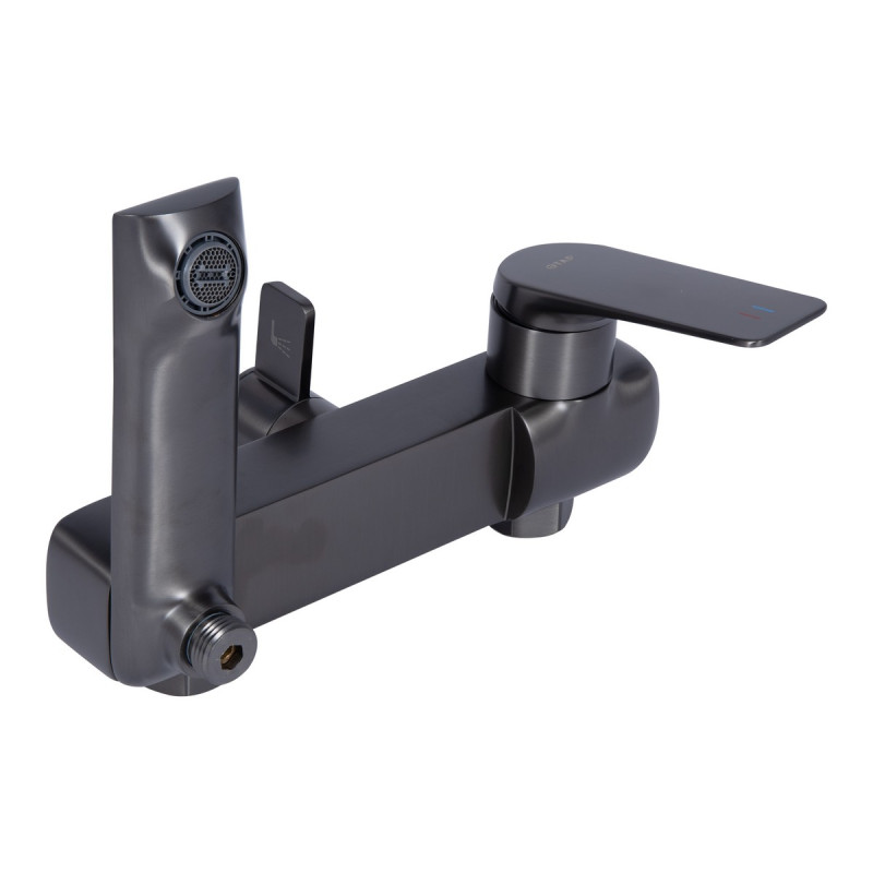 Набор 2 в 1 Qtap Vlasta New QTVLA270GMB45641 Gunmetal Black PVD + Qtap Vlasta New QTVLA111GMB45651 Gunmetal Black PVD