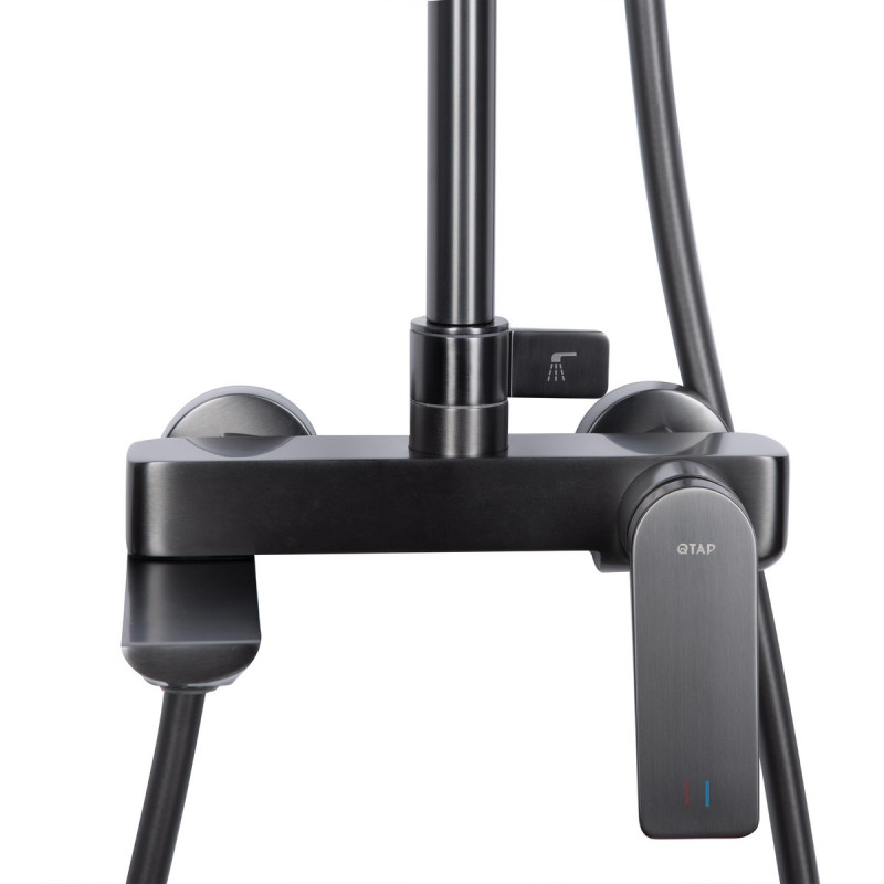 Набор 2 в 1 Qtap Vlasta New QTVLA270GMB45641 Gunmetal Black PVD + Qtap Vlasta New QTVLA111GMB45651 Gunmetal Black PVD