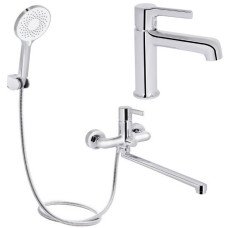 Набор 2 в 1 Qtap Cardinal QTCAR270CRM45654 Chrome + Qtap Cardinal QTCAR260CRM45657 Chrome