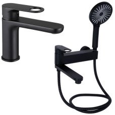 Набір 2 в 1 Qtap Jay QTJAY270BLM45545 Black Matt + Qtap Jay QTJAY260BLM45548 Black Matt