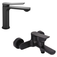 Набор 2 в 1 Qtap Slavonice 1042103B + Qtap Slavonice QTSLA259BLM45918 Black Matt