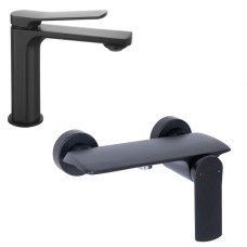 Набор 2 в 1 Qtap Slavonice 1042103B + Qtap Slavonice QTSLA266BLM45908 Black Matt