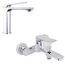 Набор 2 в 1 Qtap Slavonice QTSLV1042103C Chrome + Qtap Slavonice QTSLV3042103DC Chrome