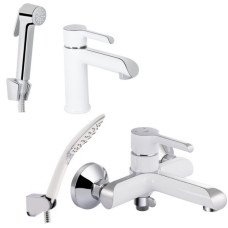 Набір 2 в 1 Qtap Grand QTGRA272CRW45671 Chrome/White + Qtap Grand QTGRAWCR006 Chrome/White