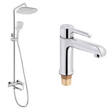 Набір 2 в 1 Qtap Grand QTGRACRM001F Chrome + Qtap Grand QTGRACRM1004 Chrome