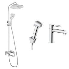 Набор 2 в 1 Qtap Grand QTGRA272CRM45670 Chrome + Qtap Grand QTGRACRM1004 Chrome