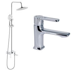 Набор 2 в 1 Qtap Taurus QTTAU270CRM45659 Chrome + Qtap Taurus QTTAU111CRM45665 Chrome