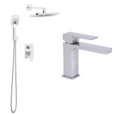 Набір 2 в 1 Qtap Gemini QTGEM270CRM45673 Chrome + Qtap Gemini QTGEM113CRM45696 CRM