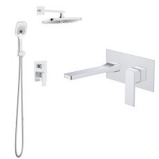 Набір 2 в 1 Qtap Gemini QTGEM273CRM45693 Chrome + Qtap Gemini QTGEM113CRM45696 CRM