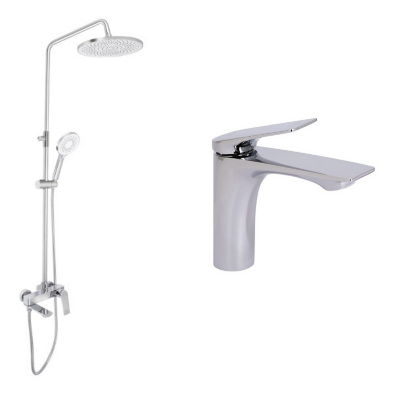 Набор 2 в 1 Qtap Vlasta New QTVLA270CRM45640 Chrome + Qtap Vlasta New QTVLA111CRM45650 Chrome