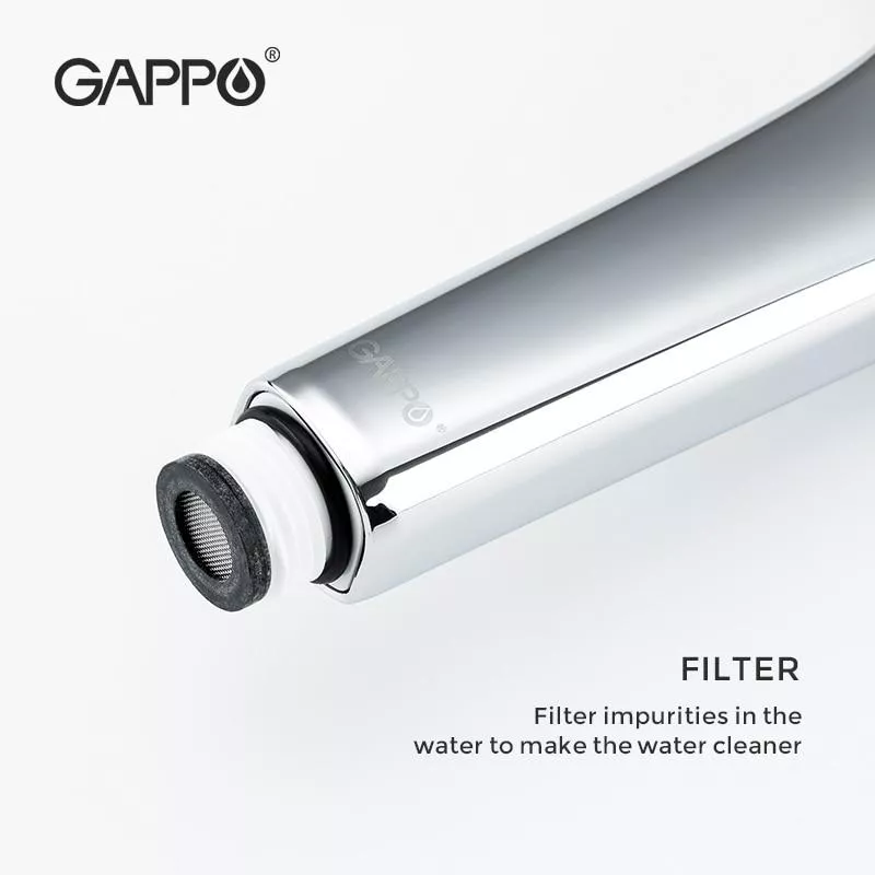 Ручной душ GAPPO G001, 3-режим, белый/хром
