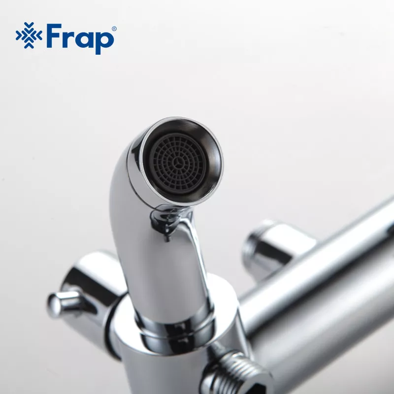 Душевая система с верхним душем Frap F2416, излив, лейка 3 режима, хром