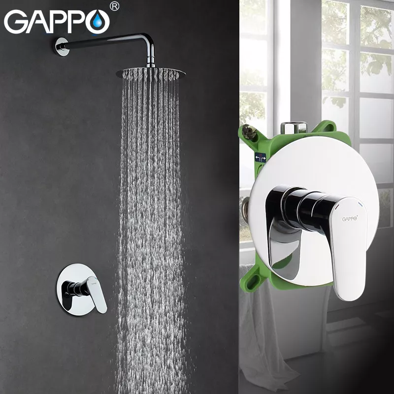 Встраиваемый смеситель для душа GAPPO G7101, хром.