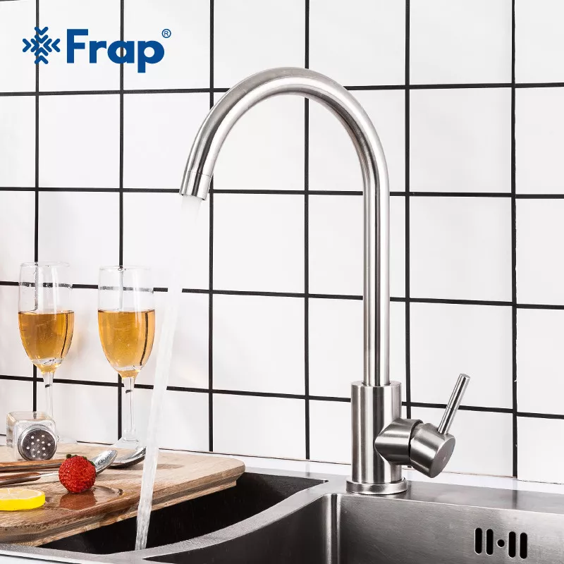 Змішувач для кухні Frap F40899, сатин
