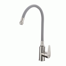 Смеситель для кухни Frap F4448 с гибким изливом, сатин