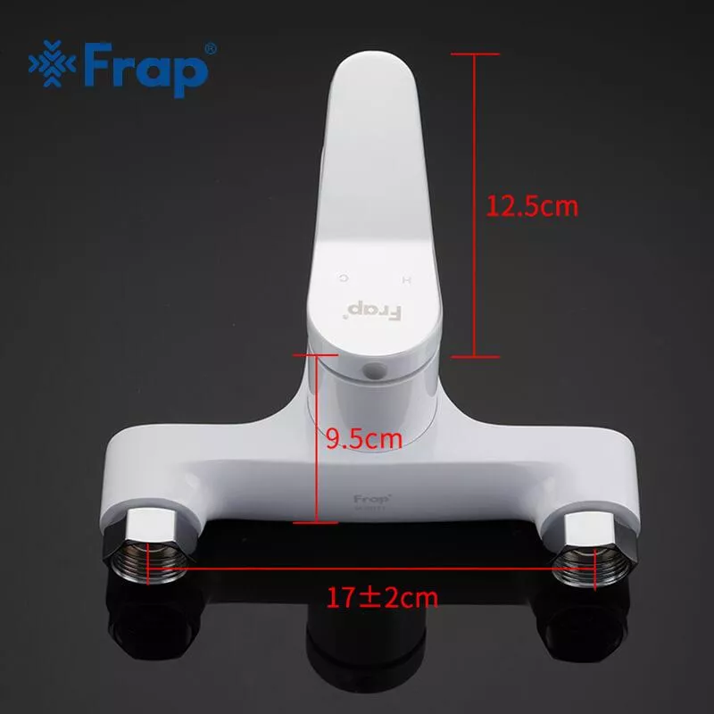Смеситель для ванны Frap F3245, белый/хром