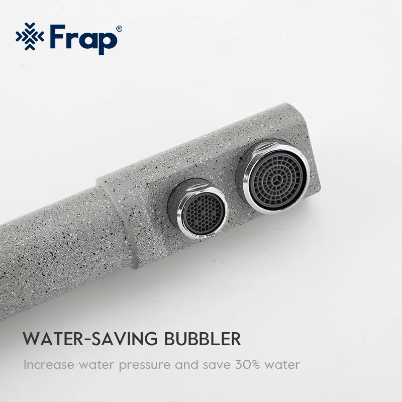 Смеситель для кухни Frap F4352-22 на две воды серый
