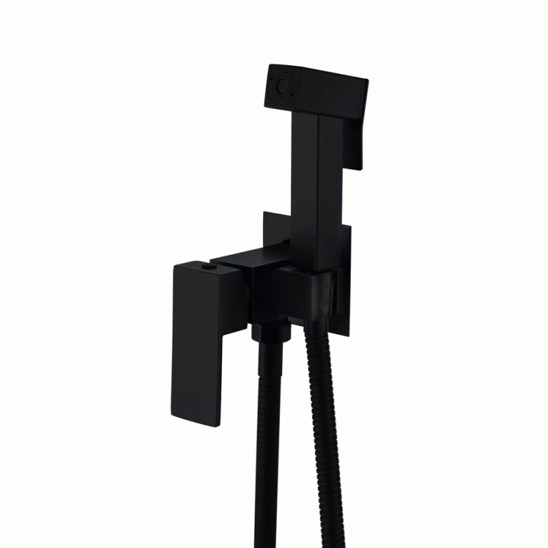 Гигиенический душ WEZER PRO9В-02-BLACK, нержавеющая сталь, черный