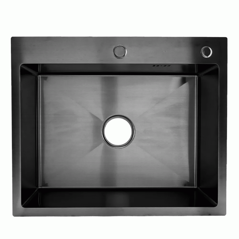 Мойка для кухни ITAL 600x500x215мм (3.0/0.8мм) ID 6050-B PVD Black