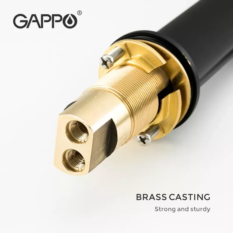Смеситель для умывальника GAPPO G1052-86, черный