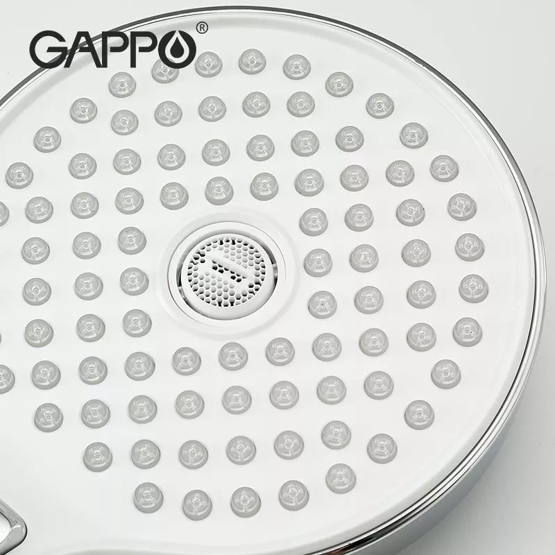 Змішувач для ванни GAPPO G2203-8, білий/хром