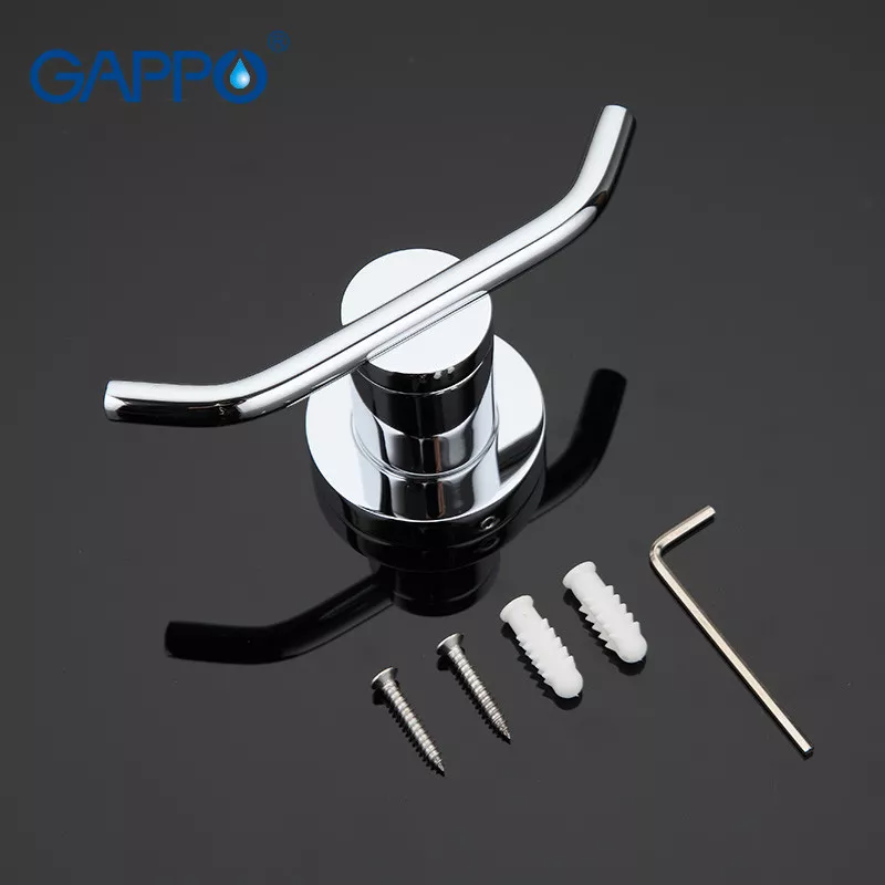 Крючок двойной для ванной GAPPO G1805-2, хром