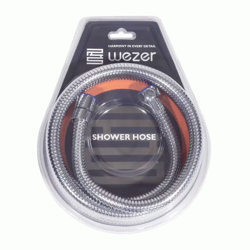 Душовий шланг WEZER WKR-008-150, 150 см, хром