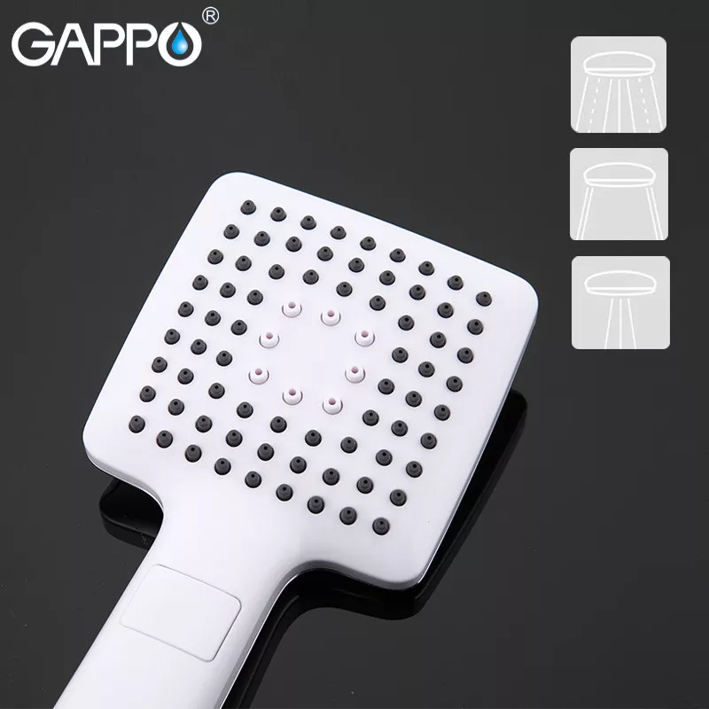 Ручной душ GAPPO G27, 3-режим, белый