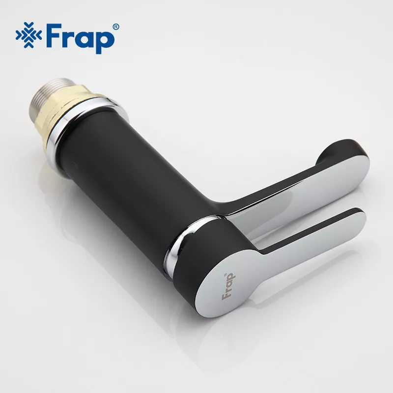 Смеситель для умывальника Frap F1042, черный/хром