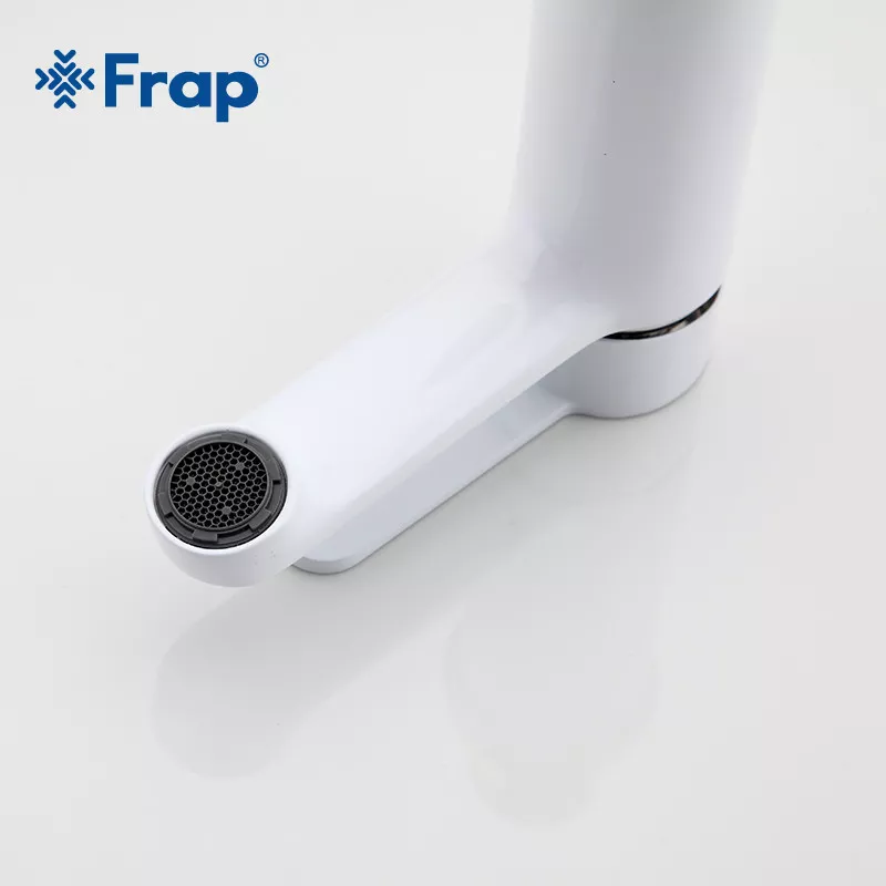 Смеситель для умывальника Frap F1041, белый/хром