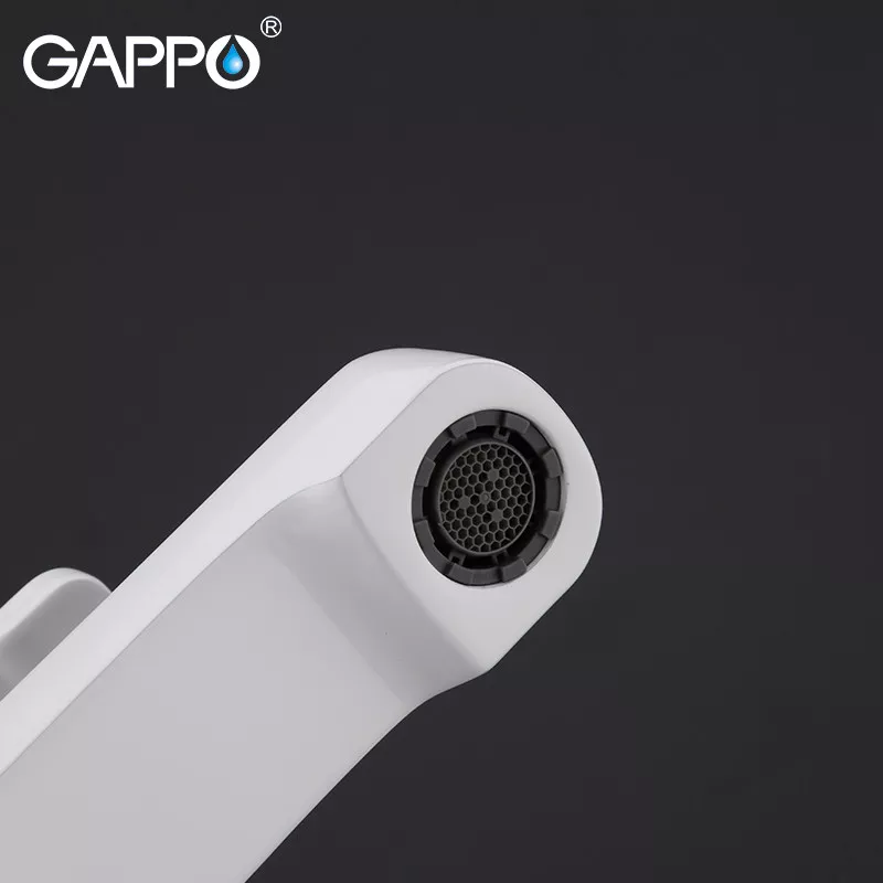 Смеситель для умывальника GAPPO G1002-8, белый/хром