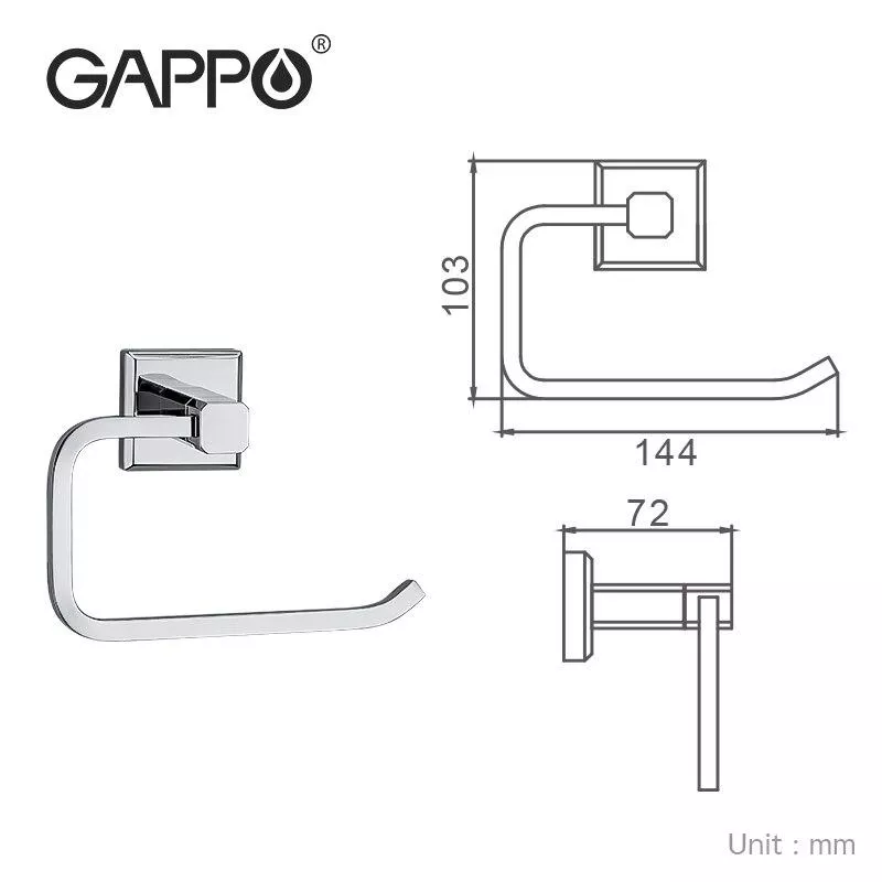 Паперодержатель GAPPO G1903, хром