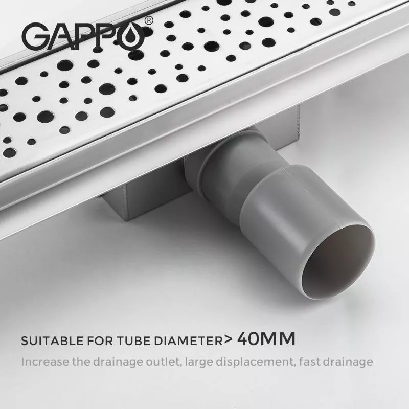 Душевой канал GAPPO G86007-2, 70х600 мм, нержавеющая сталь.