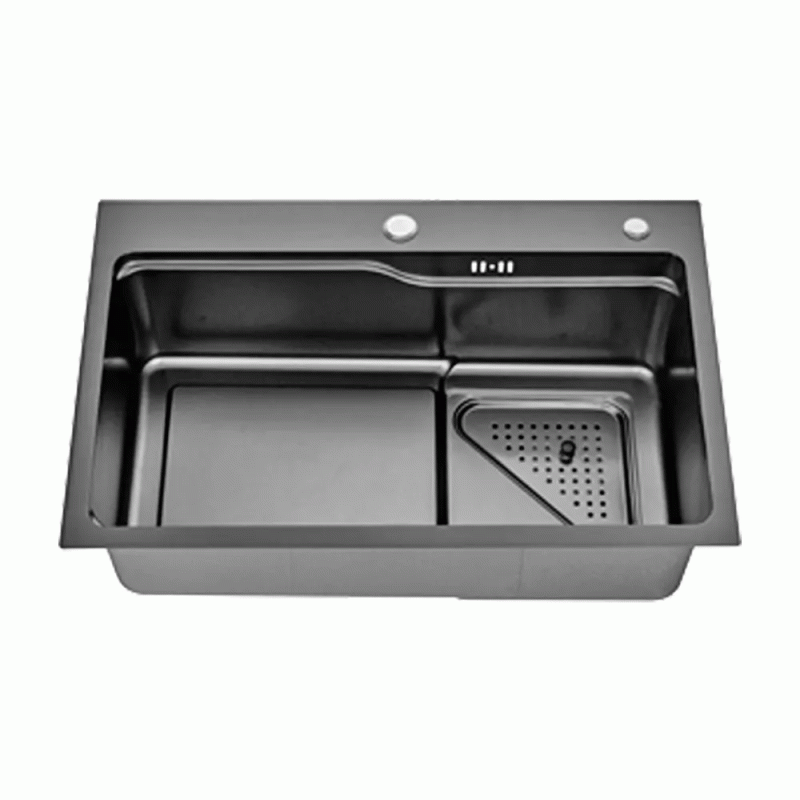Мойка для кухни ITAL 750x460x215мм (3.0/0.8мм) ID 7546-B PVD Black