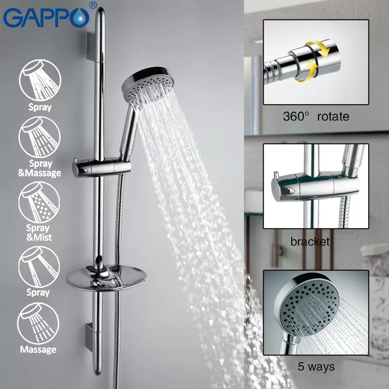 Душевой гарнитур GAPPO G8008, хром